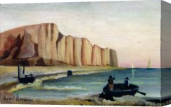Henri Canvas Prints - Cliffs by Henri Rousseau