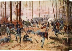 The Battle of Bannockburn Canvas Prints - The Battle of Shiloh by Henry Alexander Ogden