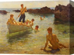Scott Canvas Prints - Morning Splendour by Henry Scott Tuke