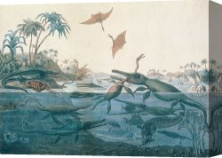 Ancient Canvas Paintings - Ancient Dorset by Henry Thomas De La Beche