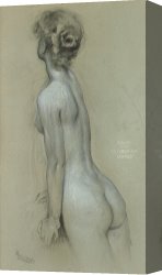 Naiad Canvas Prints - A Naiad in The Lament for Icarus by Herbert James Draper