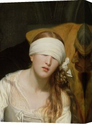 Lady Clown Canvas Prints - The Execution of Lady Jane Grey by Hippolyte Delaroche