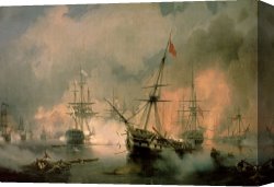 The Battle of Bannockburn Canvas Prints - The Battle of Navarino by Ivan Konstantinovich Aivazovsky
