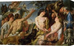 Atalanta Canvas Paintings - Meleager and Atalanta by Jacob Jordaens