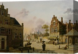 A Perfect Summer Day Canvas Prints - A Summer Day in Haarlem by Jan Hendrik Verheijen
