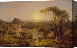 Summer Canvas Prints - Summer Lake Ontario by Jasper Francis Cropsey