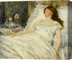 Belle Du Jour Canvas Prints - La Belle Endormie by Jean Francois Raffaelli