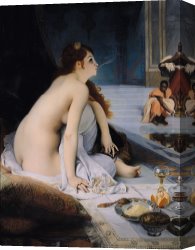 White Canvas Prints - The White Slave by Jean Jules Antoine Lecomte du Nouy