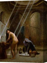 Bath Canvas Prints - The Moorish Bath by Jean Leon Gerome