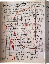 Oil Canvas Paintings - Olive Oil by Jean-michel Basquiat