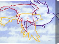 Beacon of Hope Canvas Prints - Love Peace Hope by Jerome Lawrence