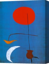 Tapisserie Canvas Paintings - Entwurf Fur Eine Tapisserie by Joan Miro