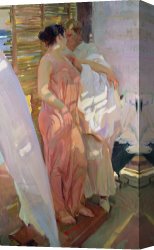 Bath Canvas Prints - After the Bath by Joaquin Sorolla y Bastida