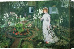 Apartments of Queen Elizabeth of Prussia, Charlottenburg Palace, Berlin Canvas Prints - Queen of the Lilies by John Atkinson Grimshaw