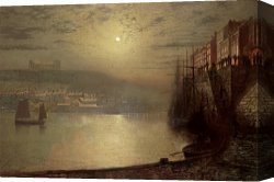 John Atkinson Grimshaw Canvas Paintings - Whitby by John Atkinson Grimshaw