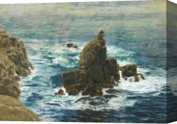 The End of Dinner Canvas Prints - Land's End by John Brett