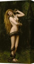 George John Pinwell Canvas Prints - Lilith by John Collier