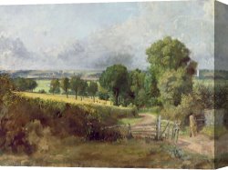 Boar Lane Canvas Paintings - The Entrance to Fen Lane by Constable John by John Constable