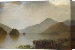 George John Pinwell Canvas Prints - Lake George by John Frederick Kensett