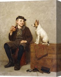 George John Pinwell Canvas Prints - Ill Share With You by John George Brown