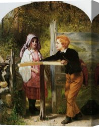 George John Pinwell Canvas Prints - Pay Toll by John George Brown