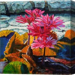 John Canvas Paintings - Color Texture and Light by John Lautermilch