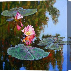 When The West with Evening Glows Canvas Prints - Fall Glow by John Lautermilch