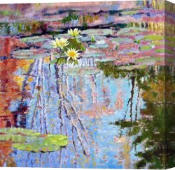 Reflection Canvas Prints - Fall Reflections by John Lautermilch