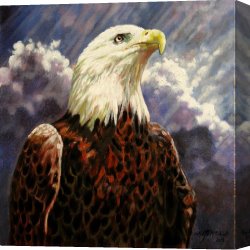 John Canvas Paintings - God Bless America by John Lautermilch