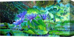 Lautermilch Canvas Prints - Harmony of Purple and Green by John Lautermilch