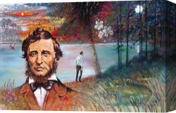 Lautermilch Canvas Prints - Henry David Thoreau by John Lautermilch