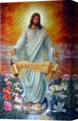George John Pinwell Canvas Prints - I AM the Resurrection by John Lautermilch