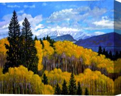 George John Pinwell Canvas Prints - Natures Patterns - Rocky Mountains by John Lautermilch