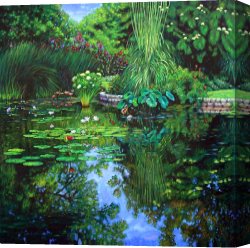 John Canvas Paintings - Peace Floods my Soul by John Lautermilch