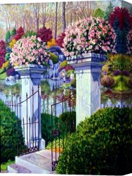 The Garden of Eden Canvas Prints - Peace in the Garden by John Lautermilch