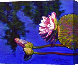 John Canvas Paintings - Sunlight on Pink by John Lautermilch