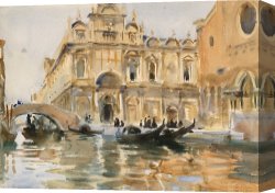 Agnus Dei Canvas Prints - Rio Dei Mendicanti, Venice by John Singer Sargent