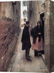 Street Canvas Prints - Street in Venice by John Singer Sargent