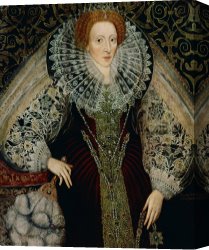 Apartments of Queen Elizabeth of Prussia, Charlottenburg Palace, Berlin Canvas Prints - Queen Elizabeth I by John the Younger Bettes