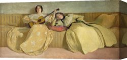 Room Canvas Paintings - Panel for Music Room by John White Alexander