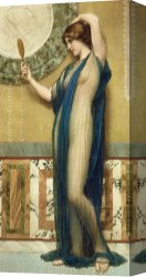 Reflection Canvas Prints - A Fair Reflection by John William Godward