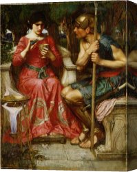 Oil Canvas Paintings - Jason And Medea 1907 Oil on Canvas by John William Waterhouse
