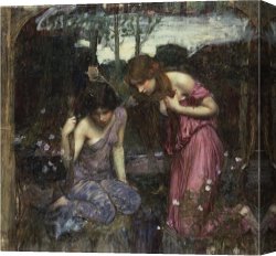Hylas And The Nymphs Canvas Prints - Nymphs Finding The Head of Orpheus by John William Waterhouse
