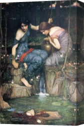 Hylas And The Nymphs Canvas Prints - Nymphs Finding The Head of Orpheus by John William Waterhouse