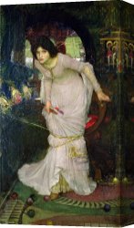 Lady Clown Canvas Prints - The Lady of Shalott by John William Waterhouse