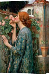John Canvas Paintings - The Soul of the Rose by John William Waterhouse
