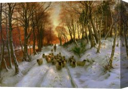 The Evening Canvas Prints - Glowed with Tints of Evening Hours by Joseph Farquharson