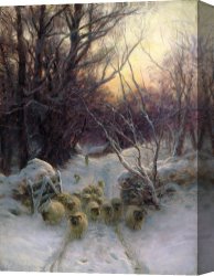 A Day in Paradise Canvas Prints - The Sun had closed the Winter Day by Joseph Farquharson
