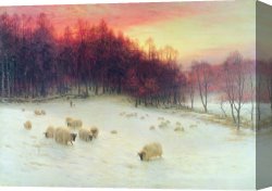 The Evening Canvas Prints - When the West with Evening Glows by Joseph Farquharson