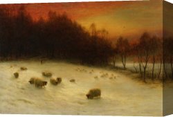 The Evening Canvas Prints - When The West with Evening Glows by Joseph Farquharson